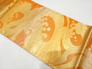 アンティーク　荒波模様織り出し袋帯（材料）